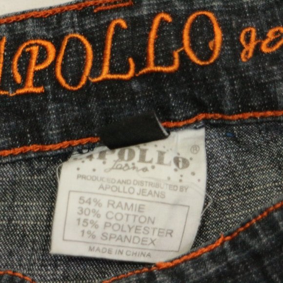 APOLLO JEANS Washed Denim Flared Bottom Jeans Sz 13/14 - Picture 9 of 16